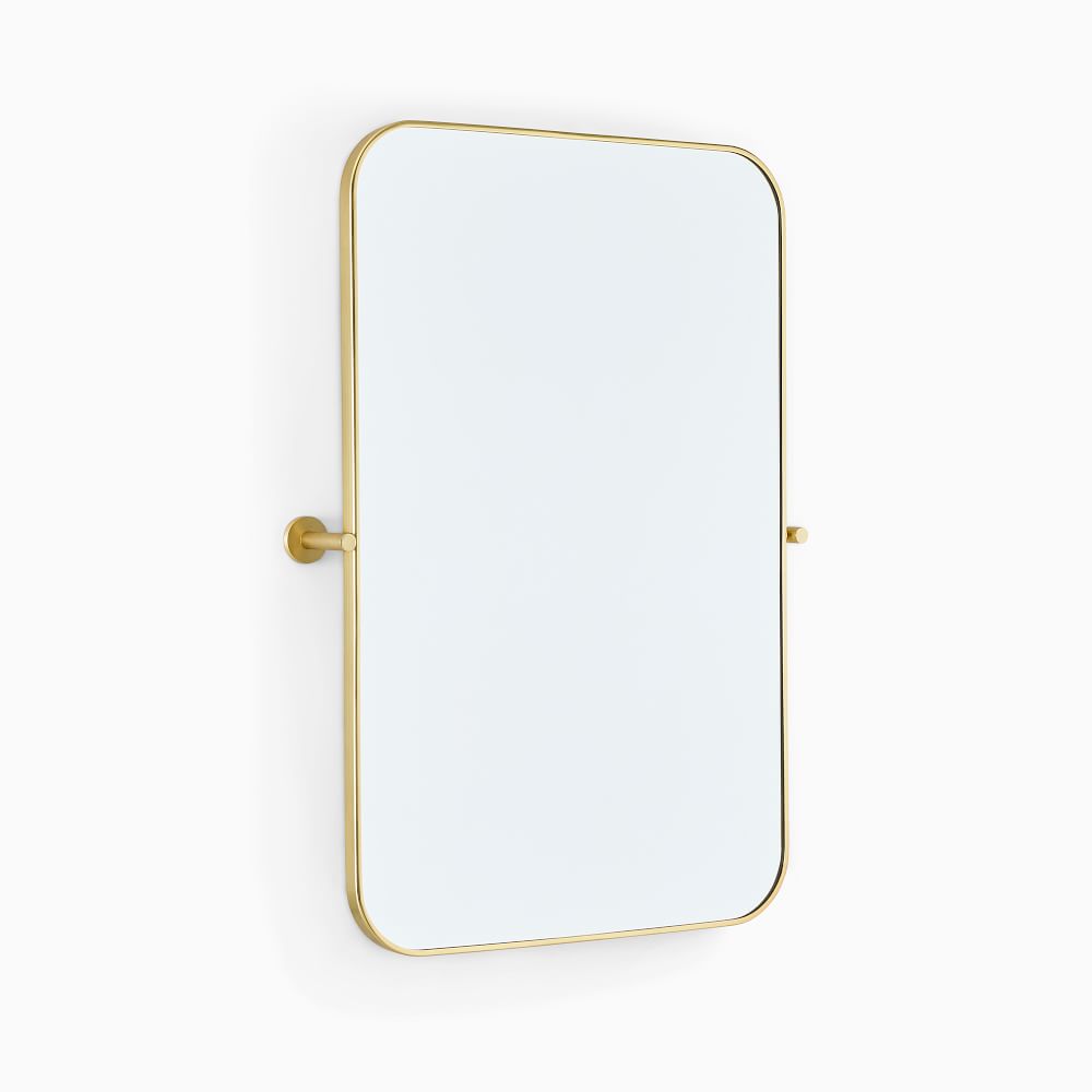 Metal Frame Pivot Wall Mirror Rectangle West Elm