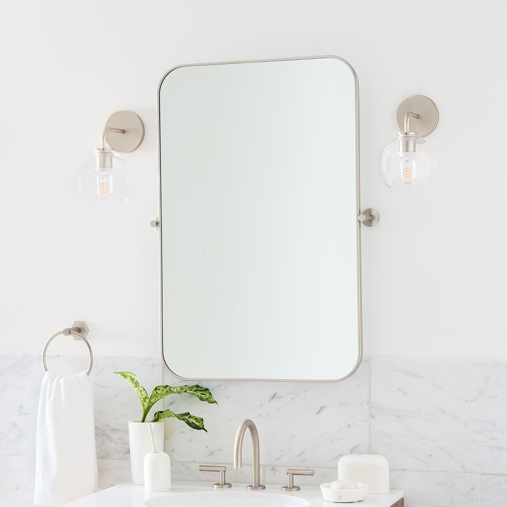 Metal Frame Pivot Wall Mirror Rectangle West Elm