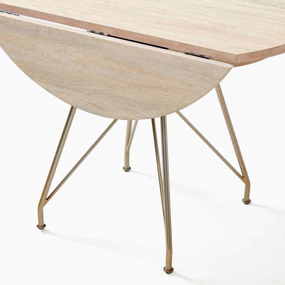 Jules Drop Leaf Expandable Dining Table (22"42") West Elm