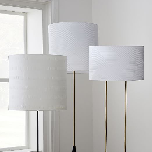 Drum Floor Lamp Shades, Small Cylindrical Glass Lamp Shades For Table Lamps