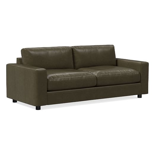 Urban Leather Sleeper Sofa 84, Small Leather Sleeper Couch
