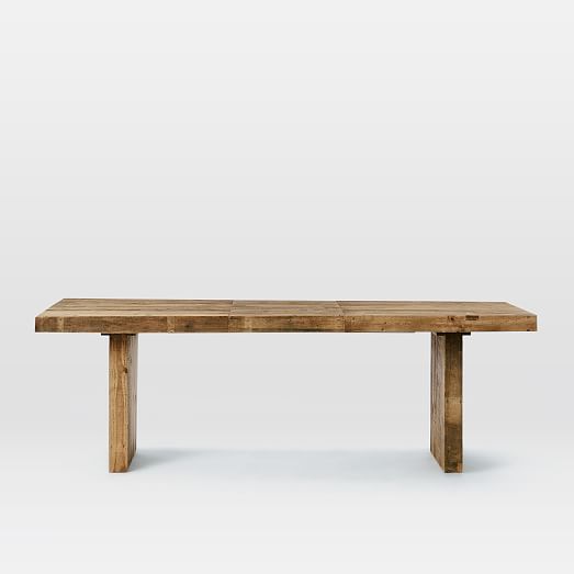 Emmerson Expandable Dining Table 72 93, Emmerson Reclaimed Wood Expandable Dining Table Pine