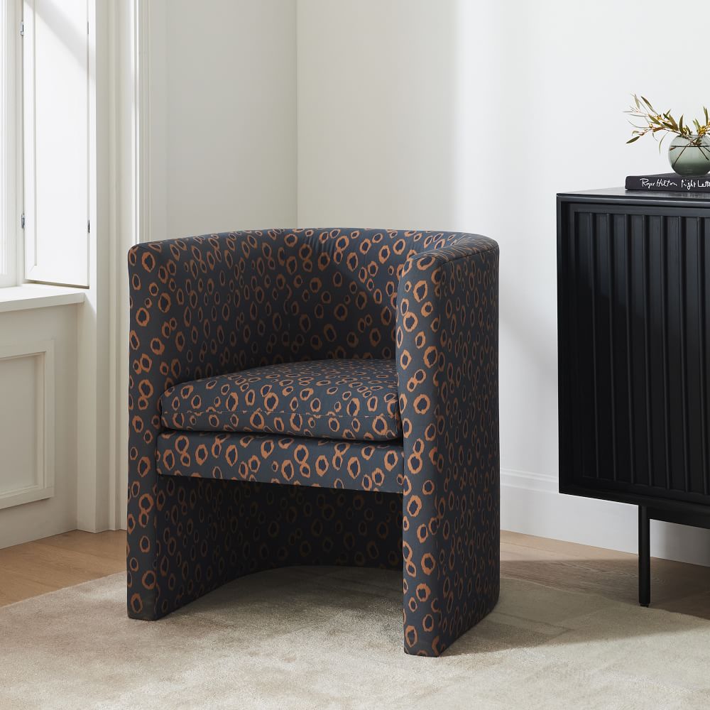 Tub Chair, Linen Talc West Elm