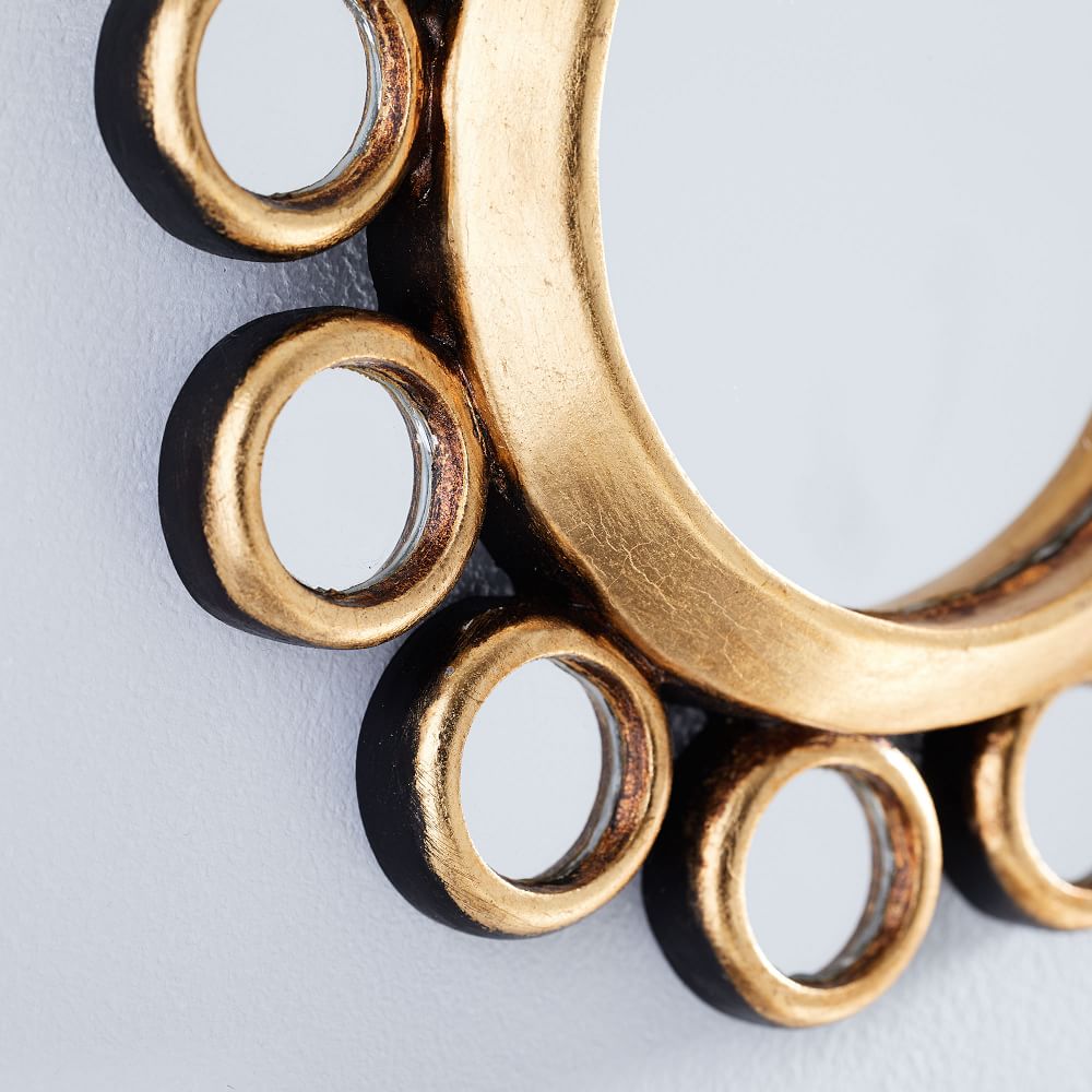 Peruvian Wall Mirrors White/Gold West Elm