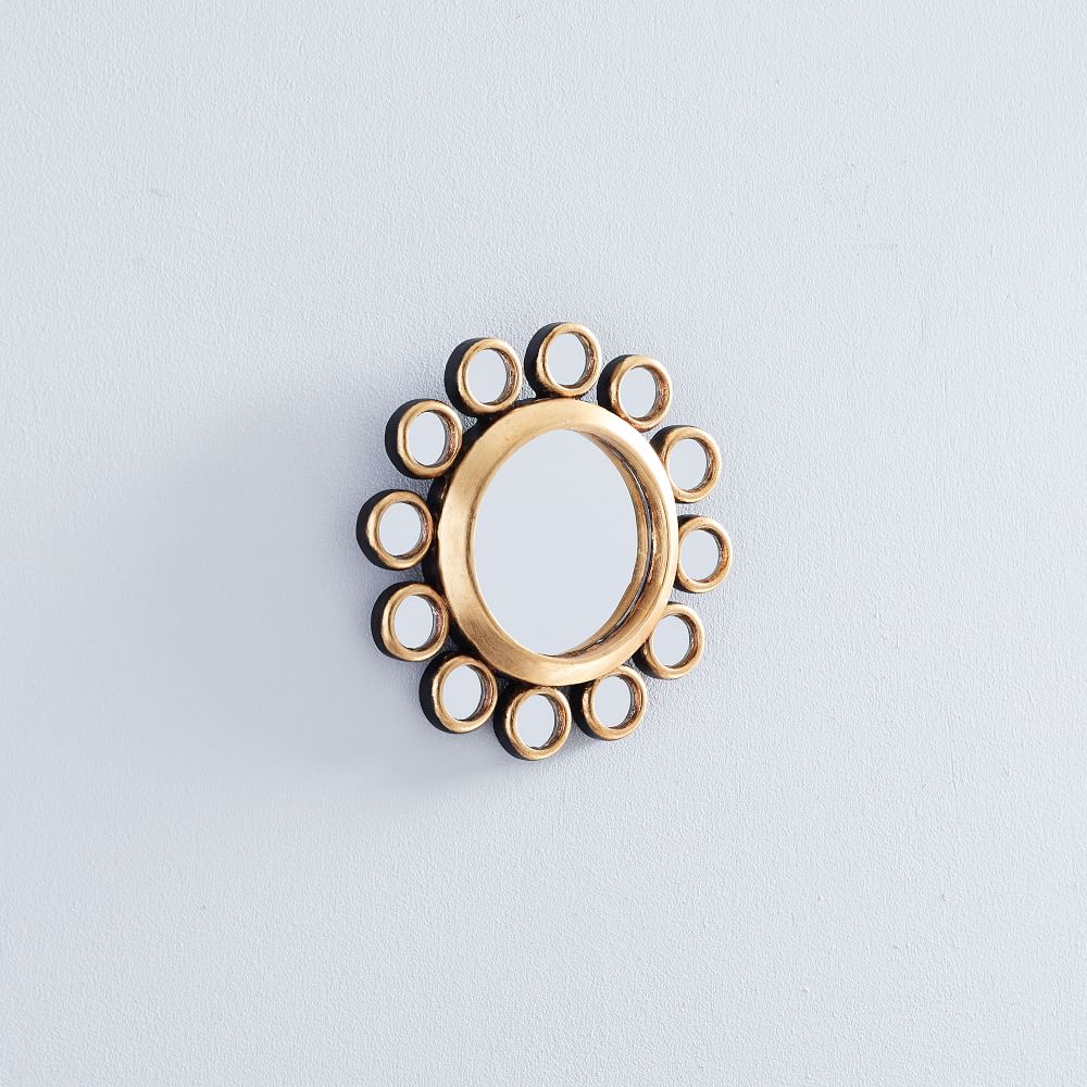 Peruvian Wall Mirrors White/Gold West Elm