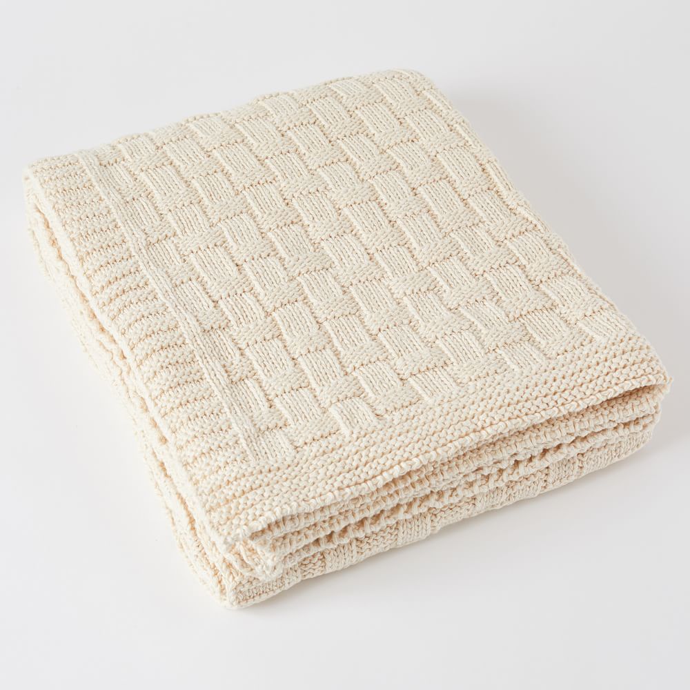 Made*Here New York Cotton Not So Basic Basketweave Throw West Elm