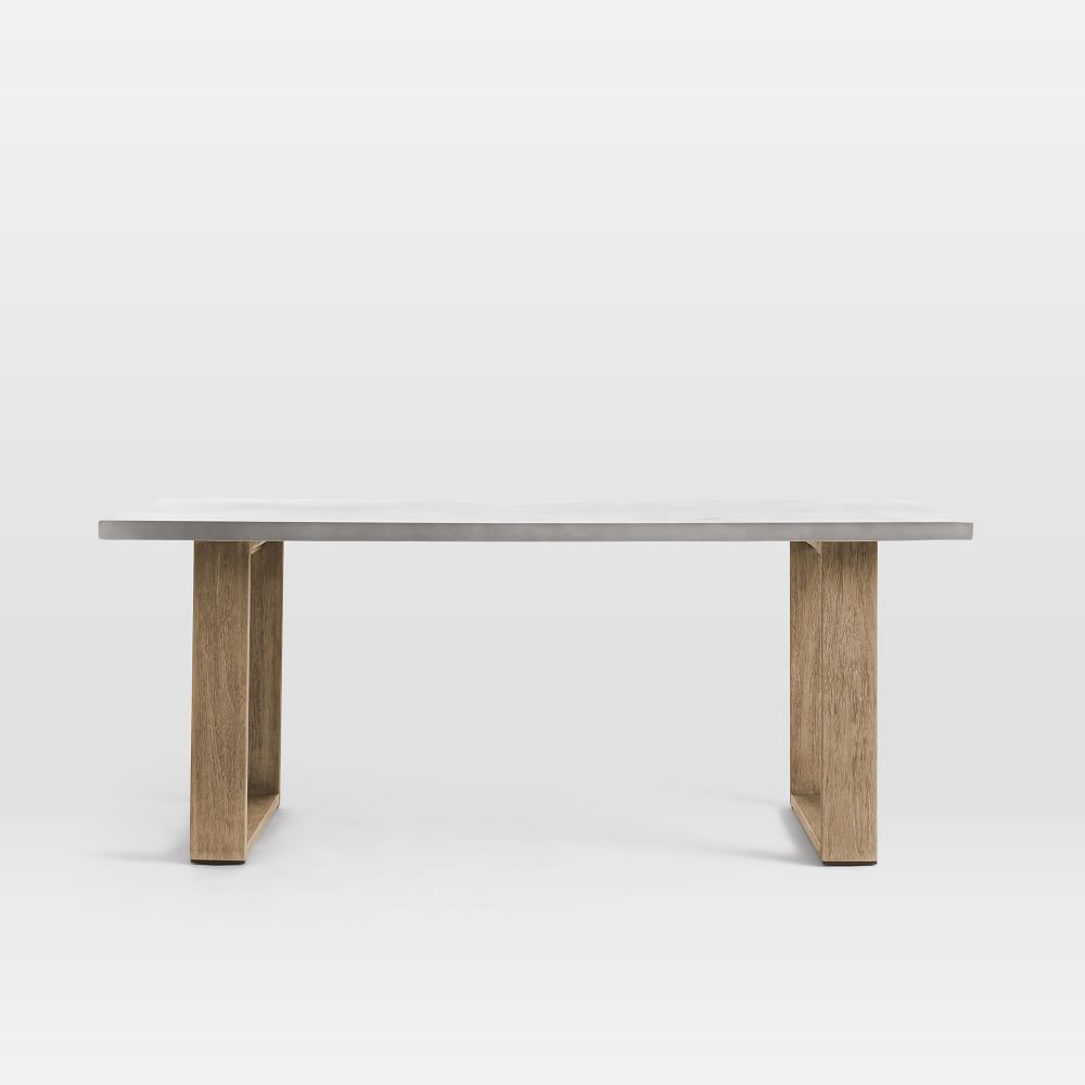 Portside Concrete Outdoor Dining Table West Elm