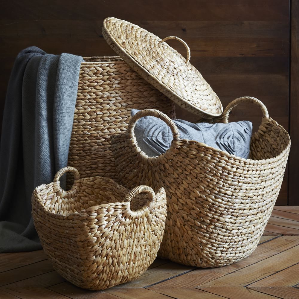Large Curved Basket w/ Handles West Elm