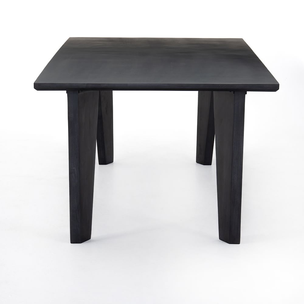 Black Wash Dining Table (87") West Elm