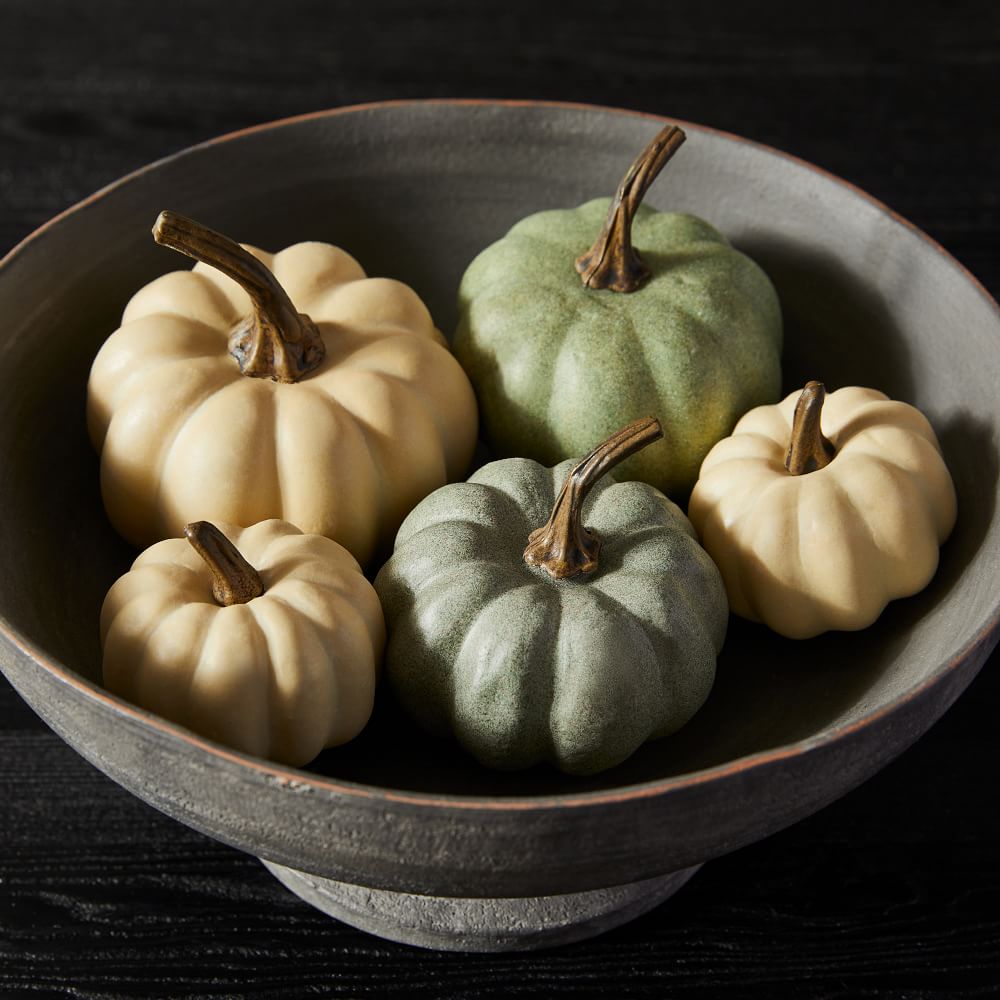 Faux Modern Pumpkin Vase Filler (Set of 5) West Elm