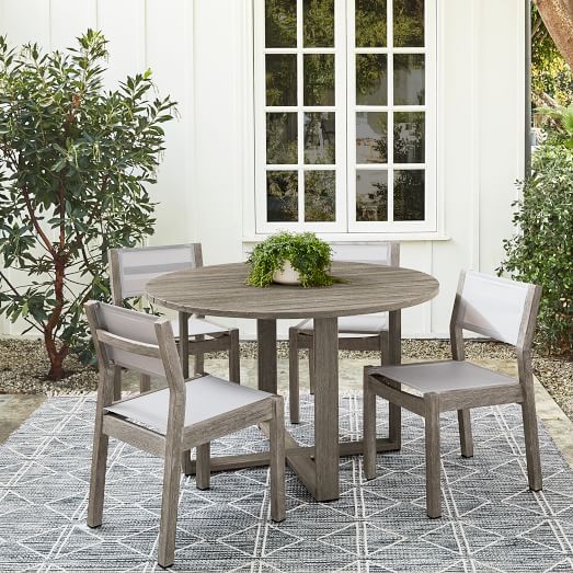 Portside Outdoor Drop Leaf Dining Table, Casual Dining Table And Chair Sets Uk