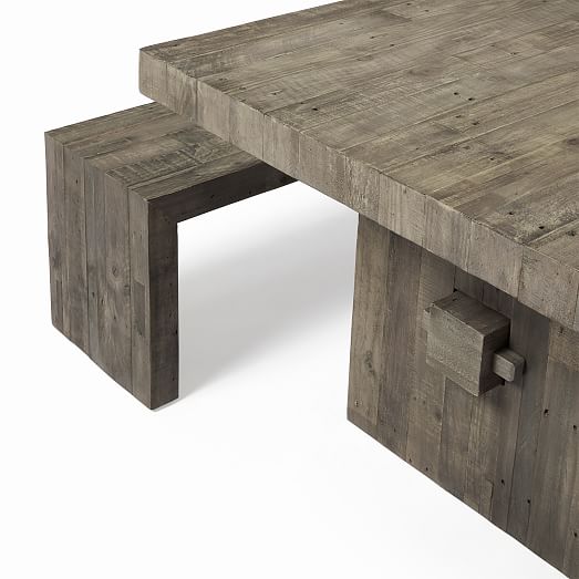 Emmerson Reclaimed Wood Dining Table, Emmerson Reclaimed Wood Expandable Dining Table
