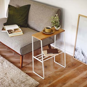 One Size White Yamazaki Home Tosca Narrow Room End living roomend tables One Size White Yamazaki Home Tosca Narrow Room End living roomend tables
