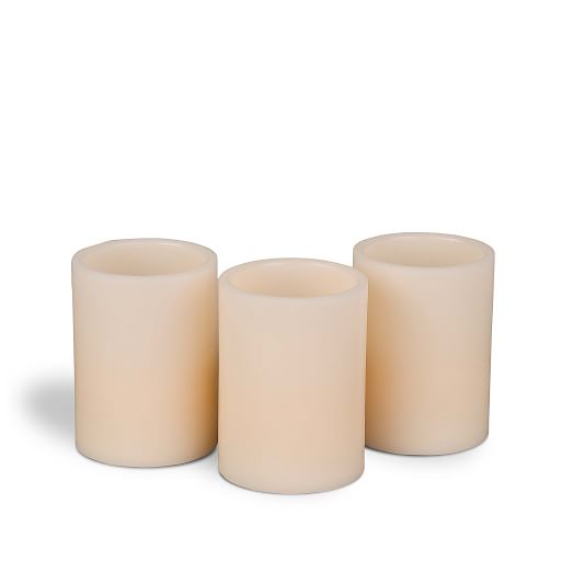Premium Flicker Flameless Wax Pillar Candles West Elm