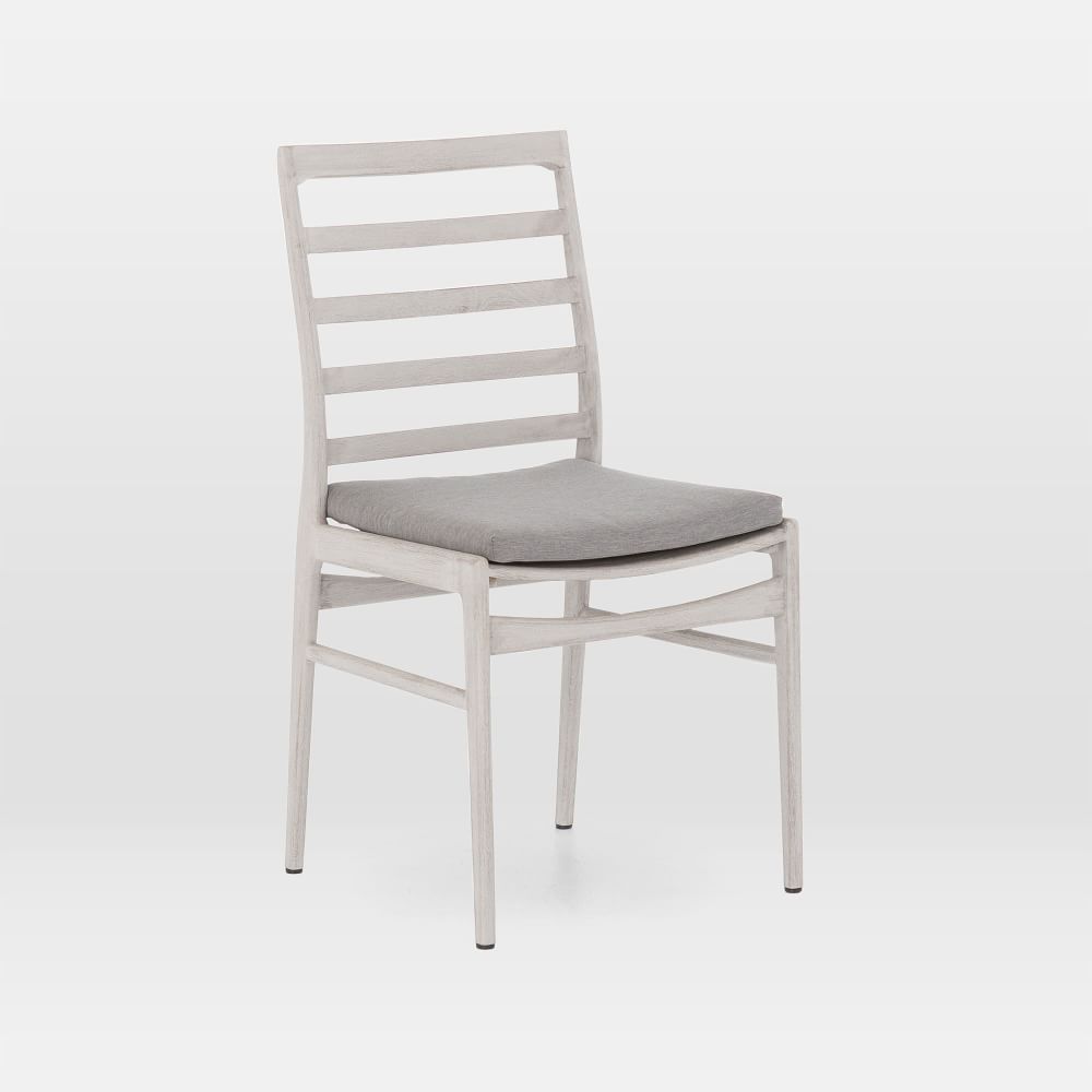 Teak Wood HighBack Outdoor Dining Chair West Elm