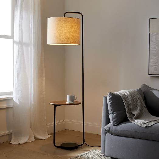 Industrial Shelf Floor Lamp 68, Best Industrial Floor Lamps