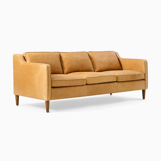Hamilton Leather Sofa 70 91, Camel Colored Leather Furniture