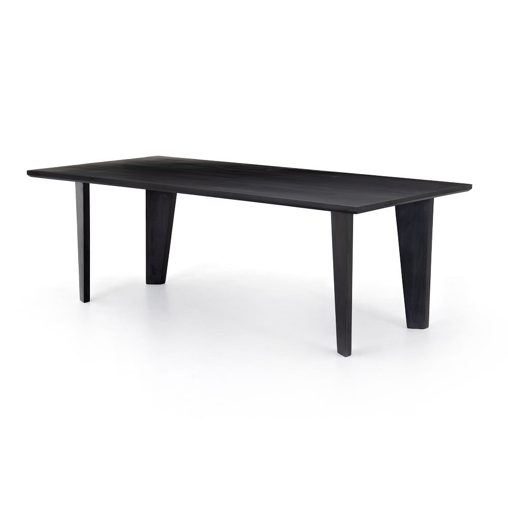 Black Wash Dining Table (87") West Elm
