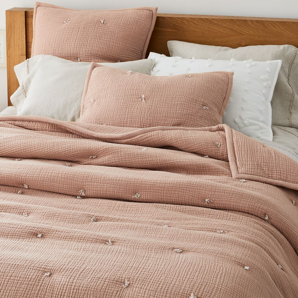 Dreamy Gauze Cotton Quilt & Shams West Elm
