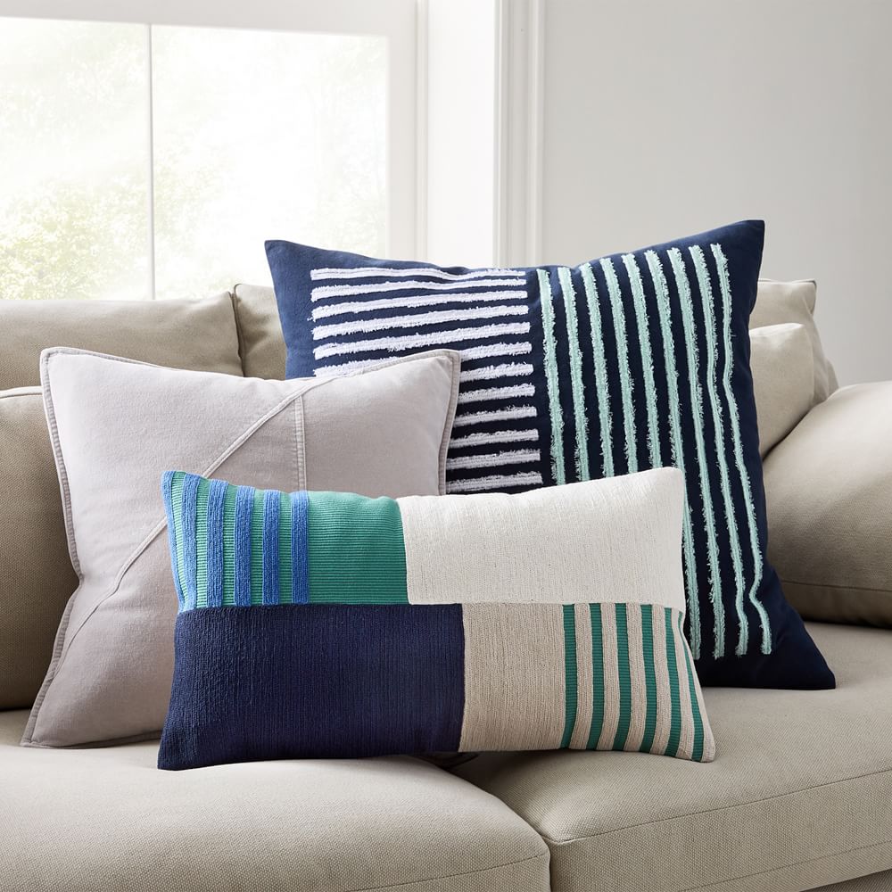 Washed Cotton Velvet Pillow Cover West Elm