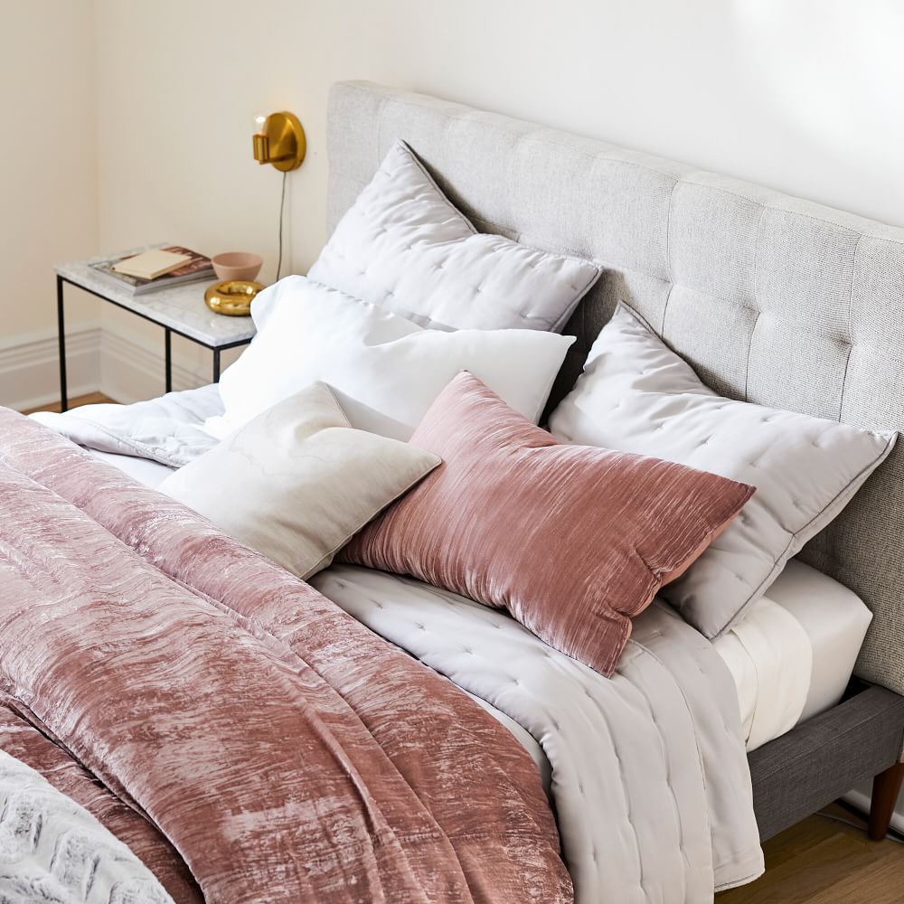 Silky TENCEL™ Crescent Stitch Quilt & Shams West Elm