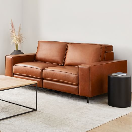Axel Motion Leather Reclining Sofa 78, High Quality Leather Recliner Sectionals