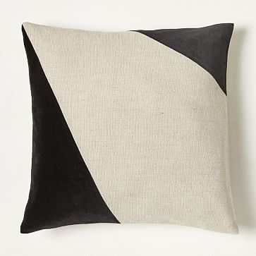 Cotton Linen + Velvet Corners Pillow Cover, 20