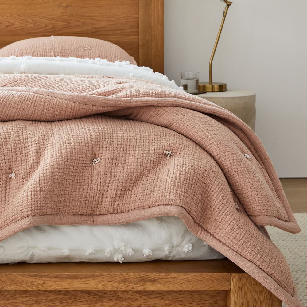 Dreamy Gauze Cotton Quilt & Shams West Elm