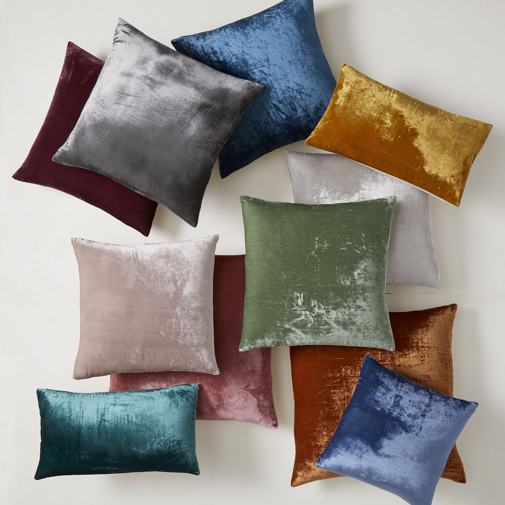 Lush Velvet Pillow Cover West Elm