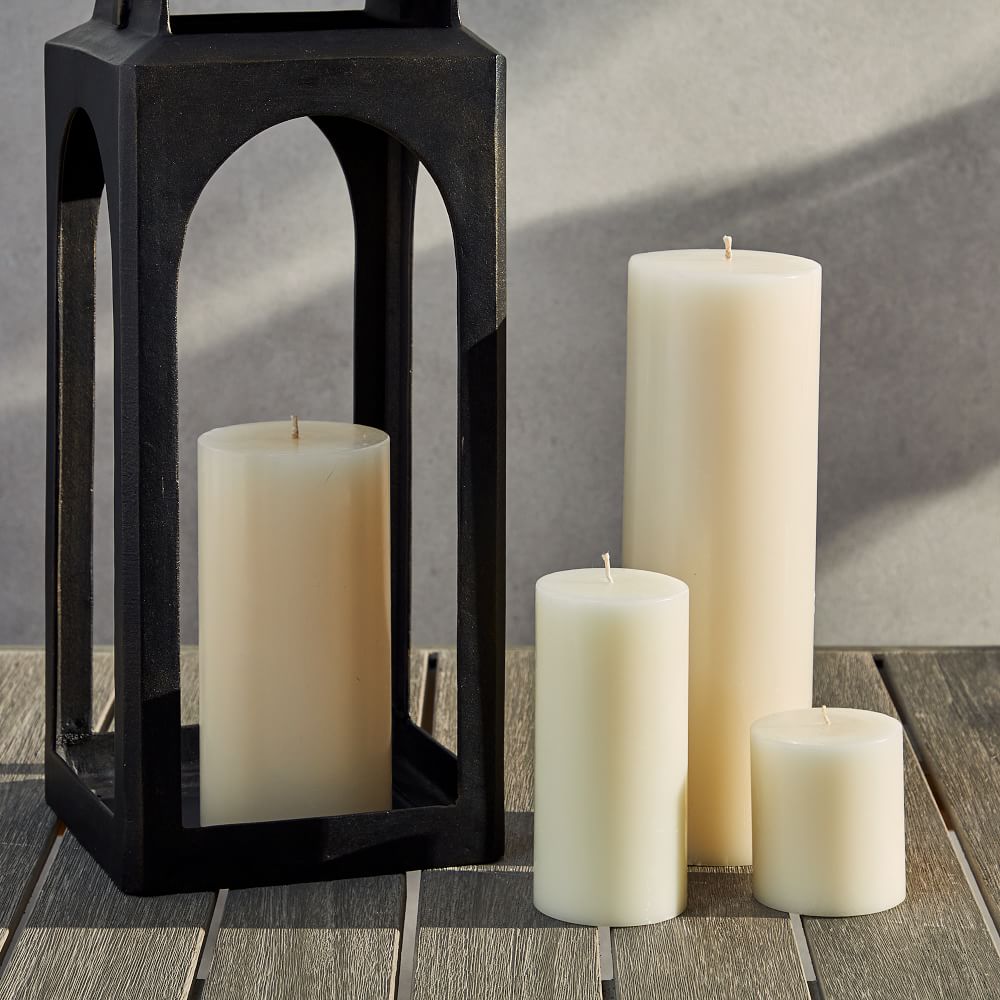 Citronella Outdoor Pillar Candles West Elm