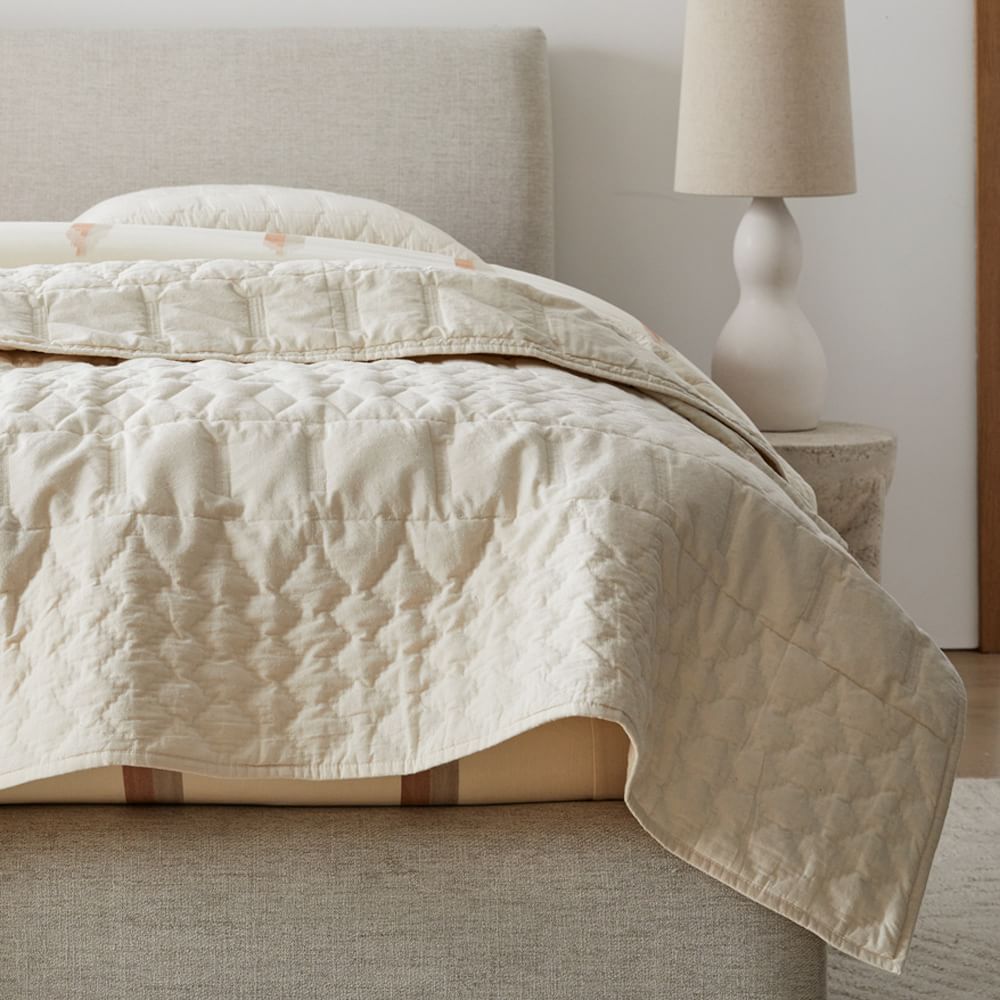 Origin Matelasse Quilt & Shams West Elm