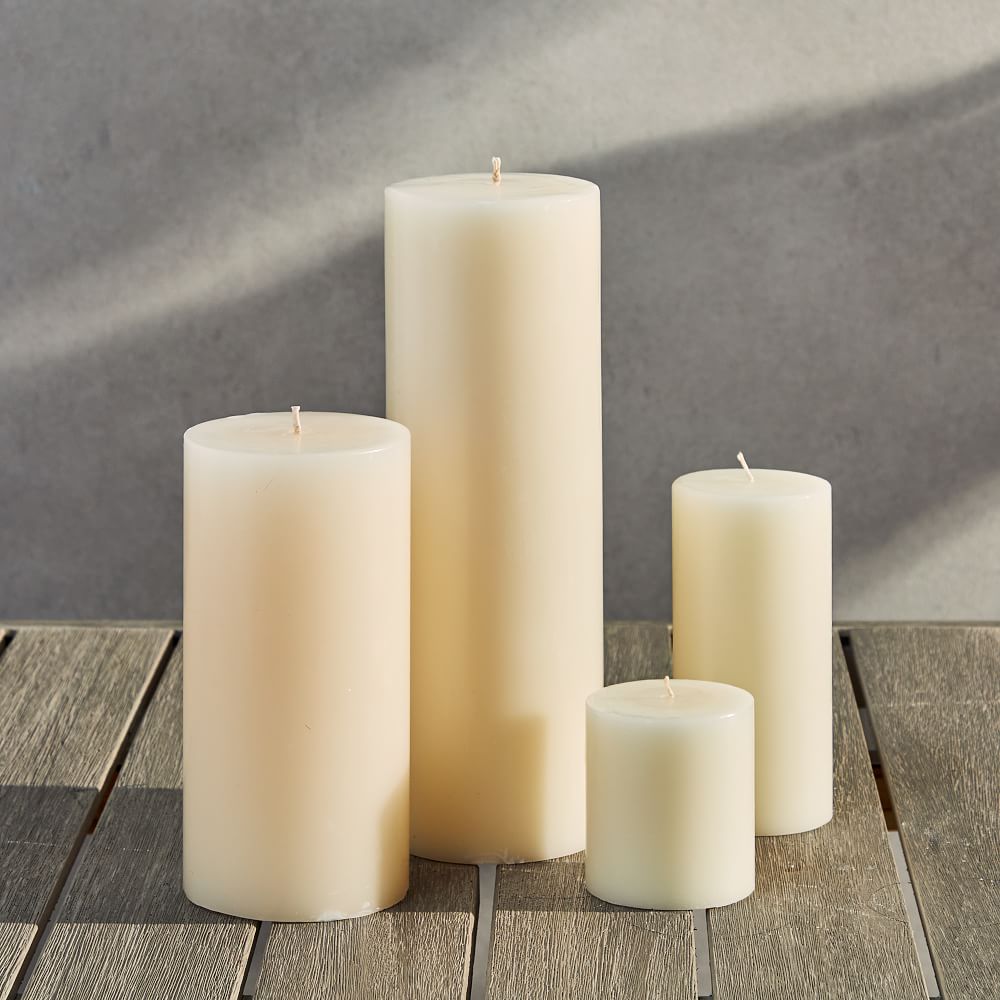 Citronella Outdoor Pillar Candles | West Elm