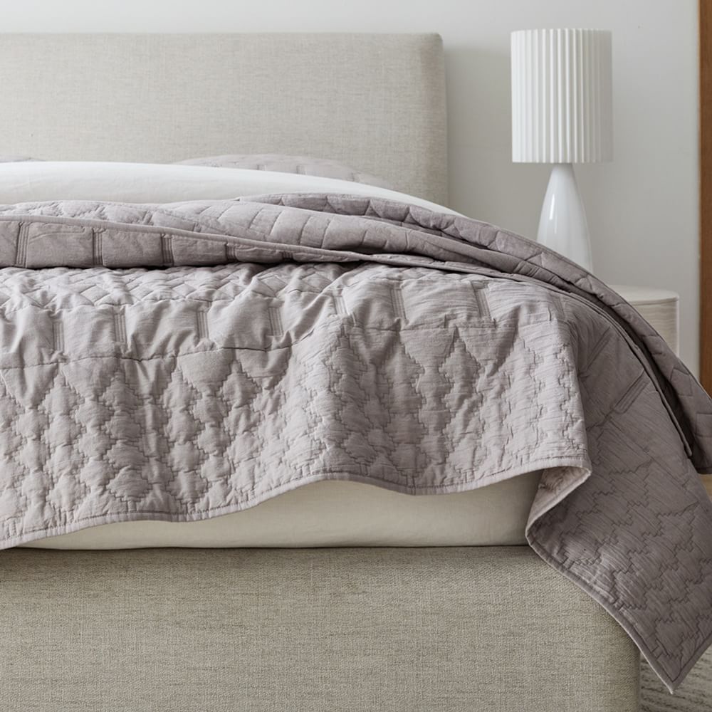 Origin Matelasse Quilt & Shams West Elm