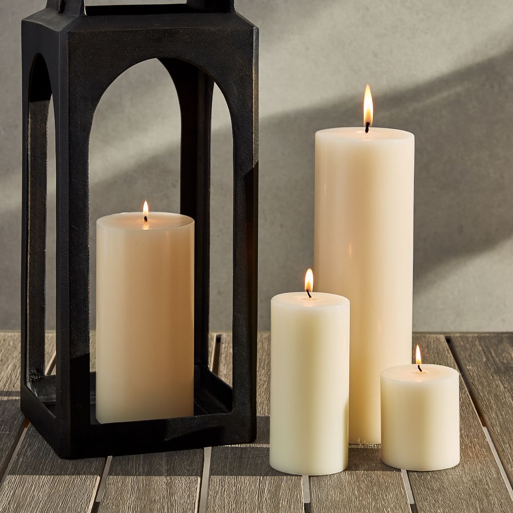 Citronella Outdoor Pillar Candles West Elm