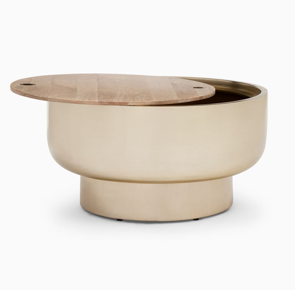 Drum Storage Coffee Table West Elm