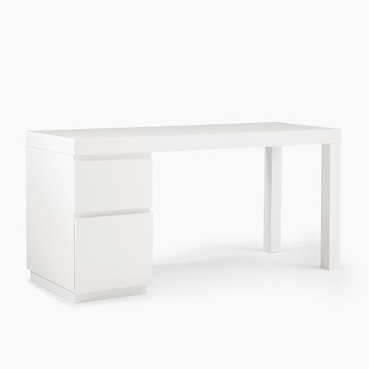 Parsons File Cabinet Desk Set 62 Parsons File Cabinet Desk Set 62, White Office Desk With File Drawers