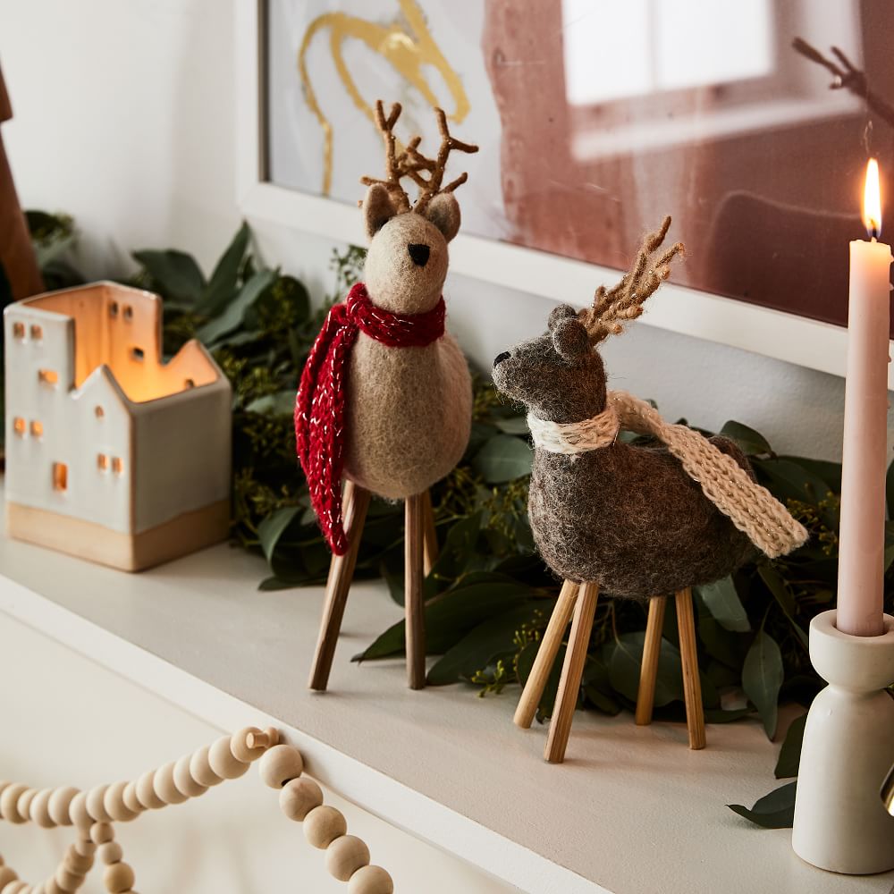 Decorative Felt Reindeer | West Elm