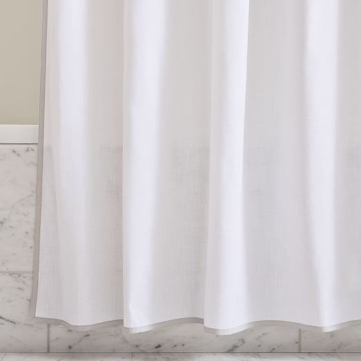 Cotton Shower Curtain Cotton Shower Drape West Elm