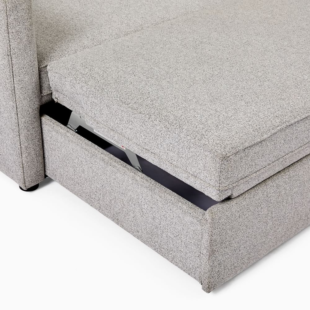 Harris 2 Piece Pop Up Sleeper Sectional With Storage | West Elm
