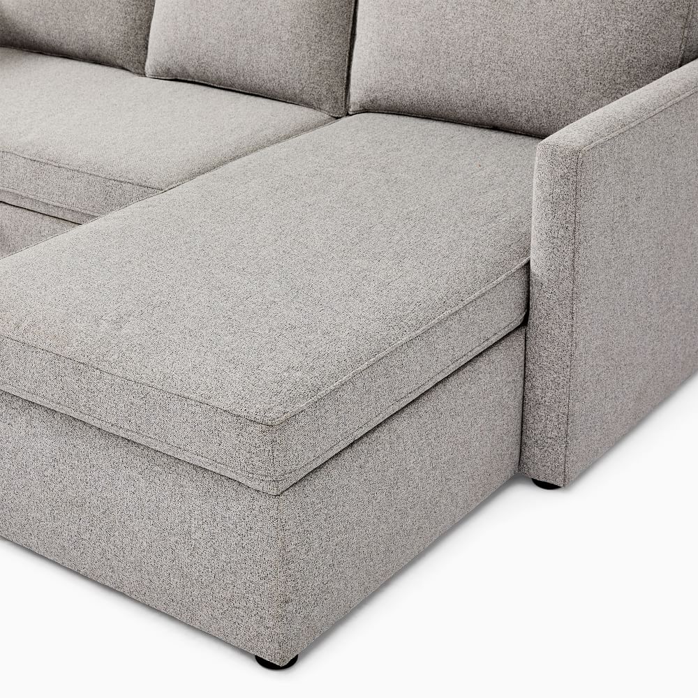 Harris 2 Piece Pop Up Sleeper Sectional With Storage | West Elm
