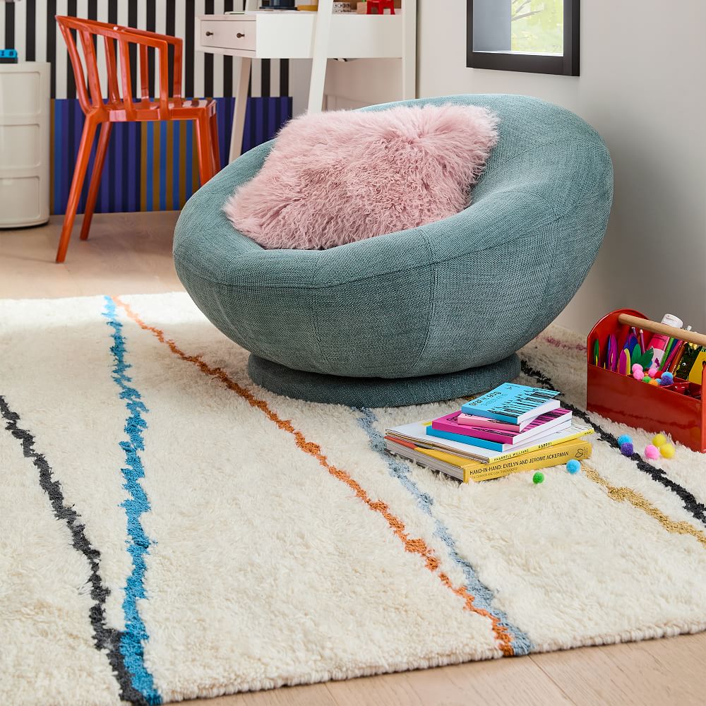 Rainbow Zigzag Rug (InStock & Ready to Ship) West Elm