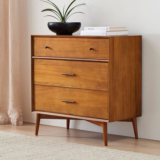 Mid Century 3 Drawer Dresser 36, How To Protect Your Dresser When Moving