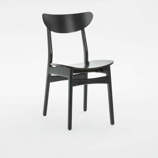 west elm black chairs