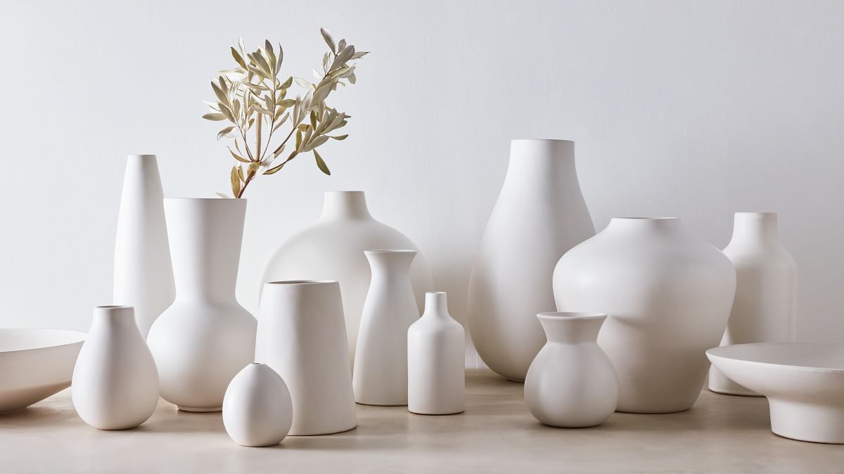Pure White Ceramic Vases West Elm