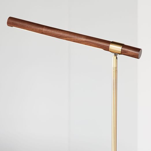 Linear Wood LED Floor Lamp (46\
