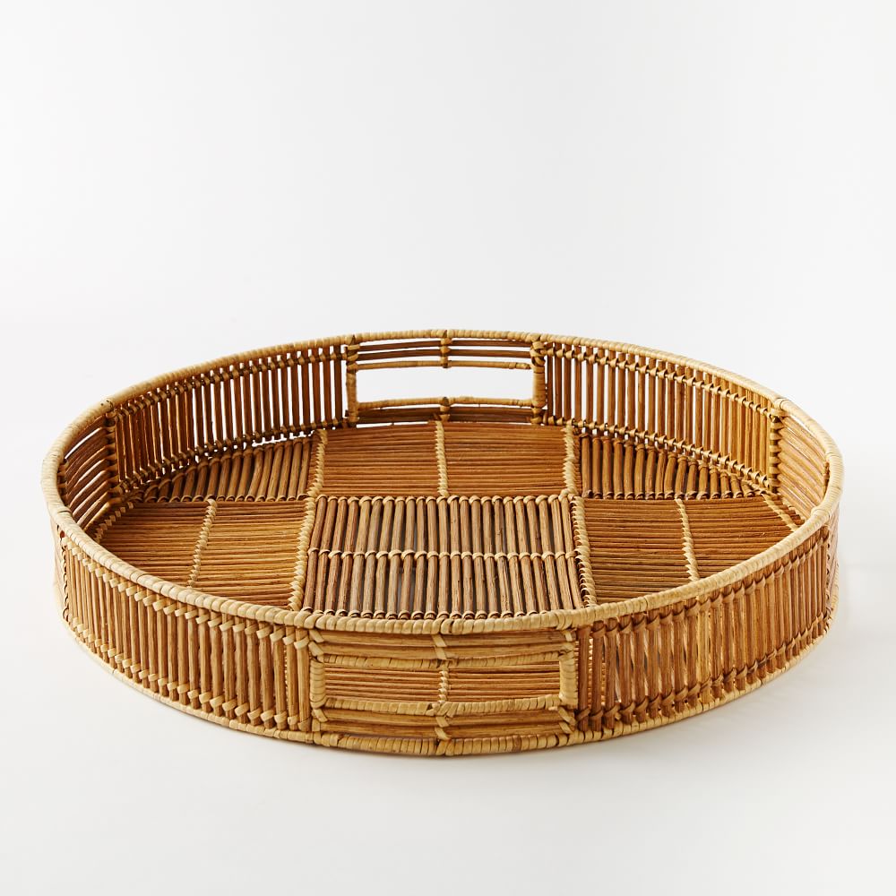 Woven Rattan Serving Trays West Elm