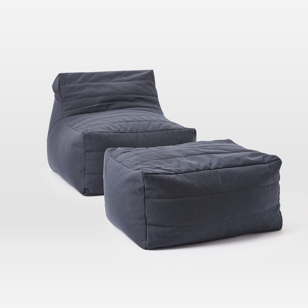 Channeled Outdoor Bean Bag Chair West Elm