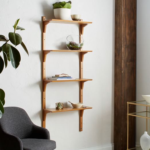 Mid Century Wall Shelving Set 24 25, Mid Century Modern Shelving System Diy Ideas For Home