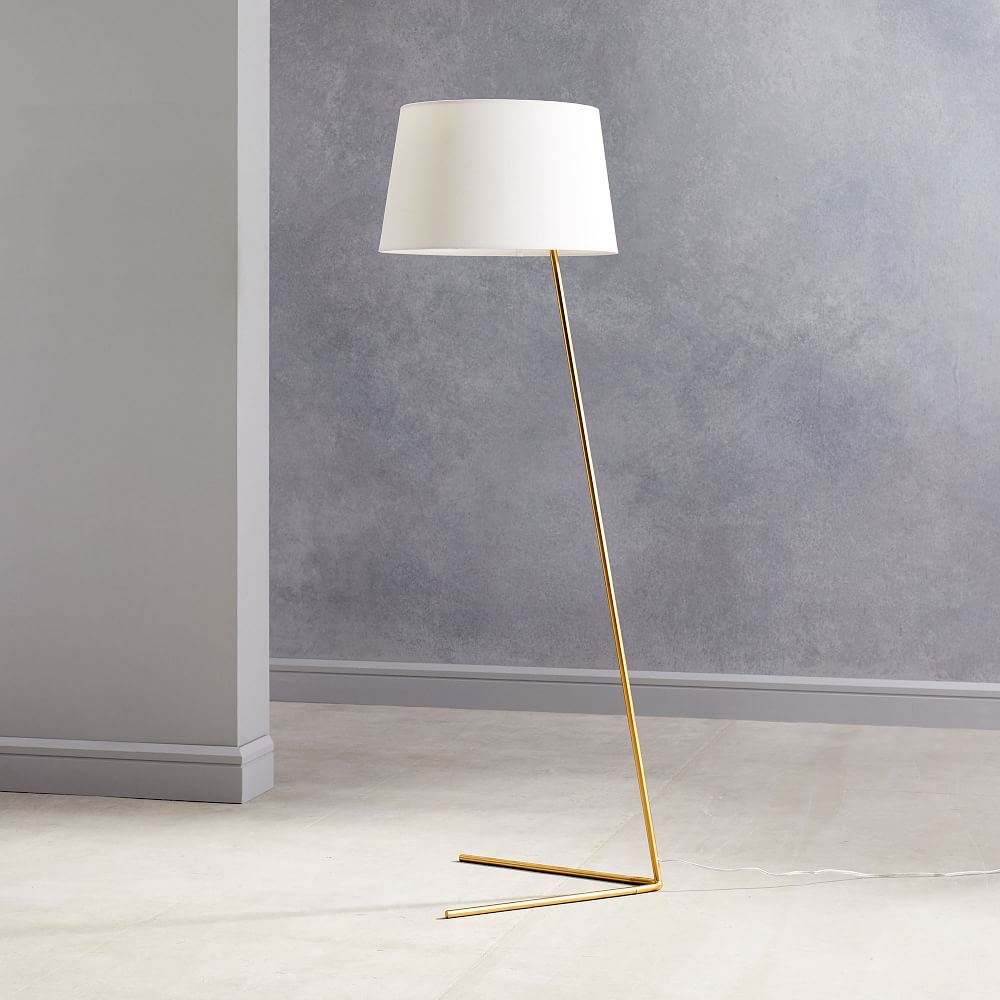 west elm angled outline floor lamp