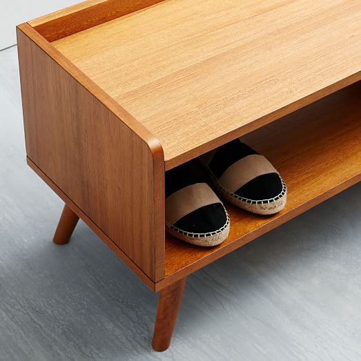 contemporary shoe storage bench